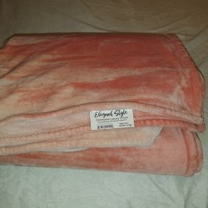 Pink oversized luxury throw
